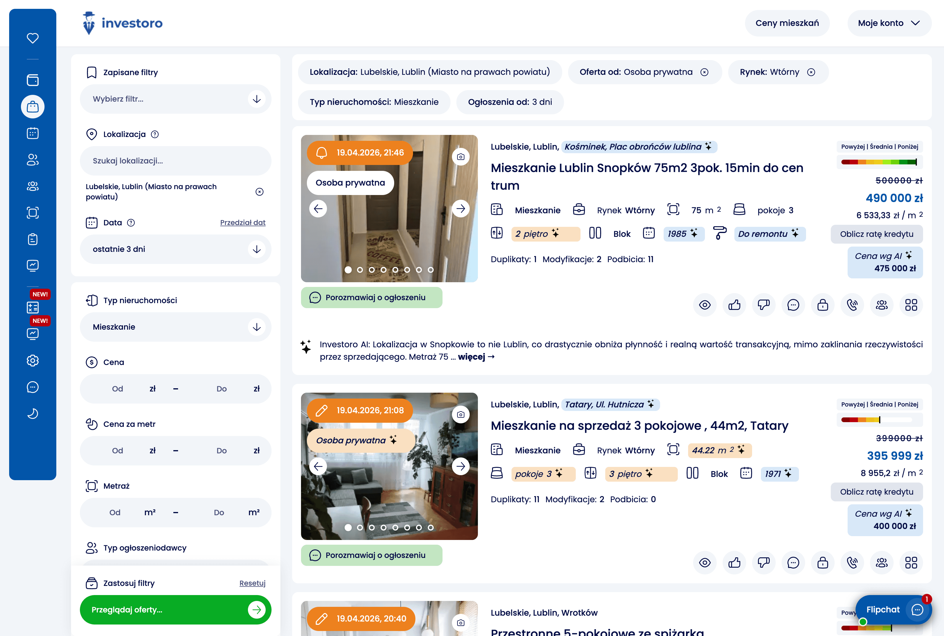 Znajdź okazję inwestycyjną,